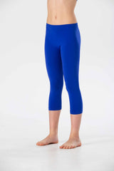 Leggings Medi da Bambina in Morbida Microfibra Senza Cuciture, Colori Fluo