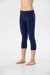 Leggings Medi da Bambina in Morbida Microfibra Senza Cuciture, Colori Fluo