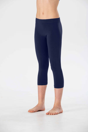 Girls' Medium Leggings in Soft Seamless Microfiber, Fluorescent Colors