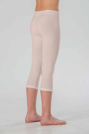 Leggings Medi da Bambina in Morbida Microfibra Senza Cuciture, Colori Fluo