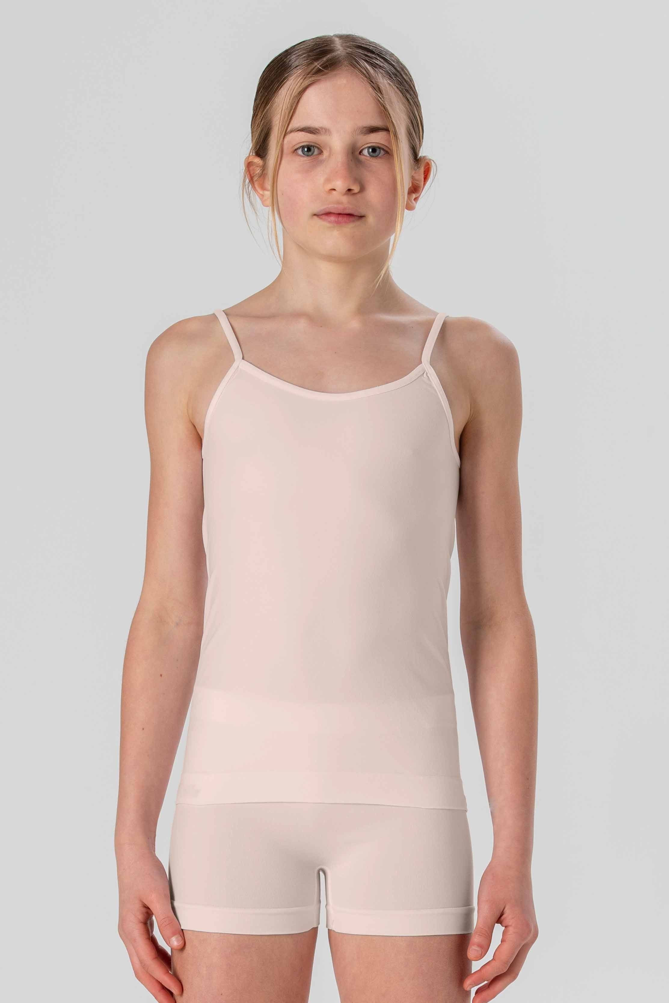 Girls' Seamless Soft Microfiber Camisole, Fluorescent Colors