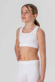 Girls' Olympic Top in Soft, Seamless Microfiber, Fluorescent Colors
