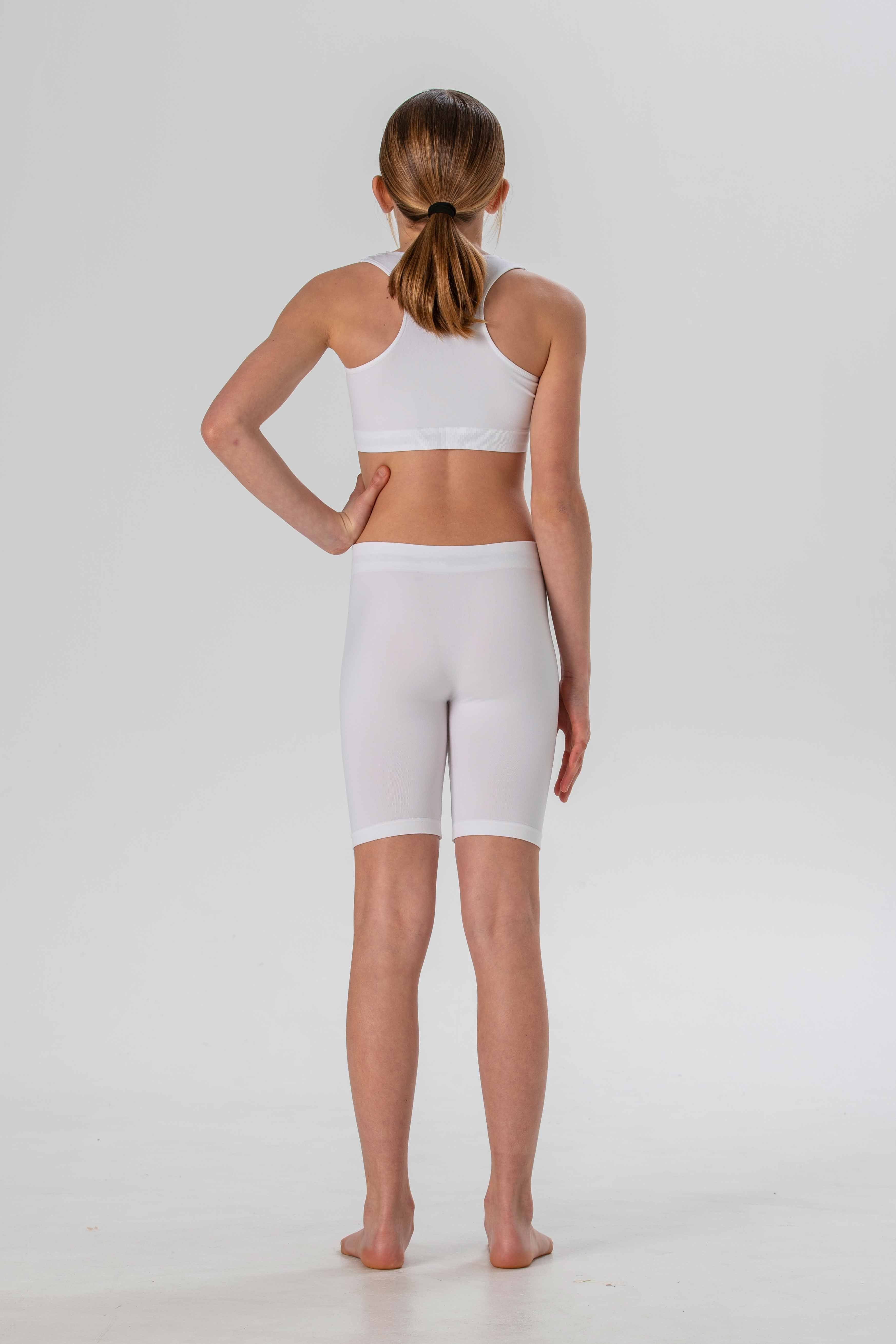 Girls' Olympic Top in Soft, Seamless Microfiber, Fluorescent Colors