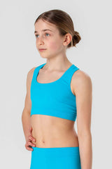 Girls' Olympic Top in Soft, Seamless Microfiber, Fluorescent Colors
