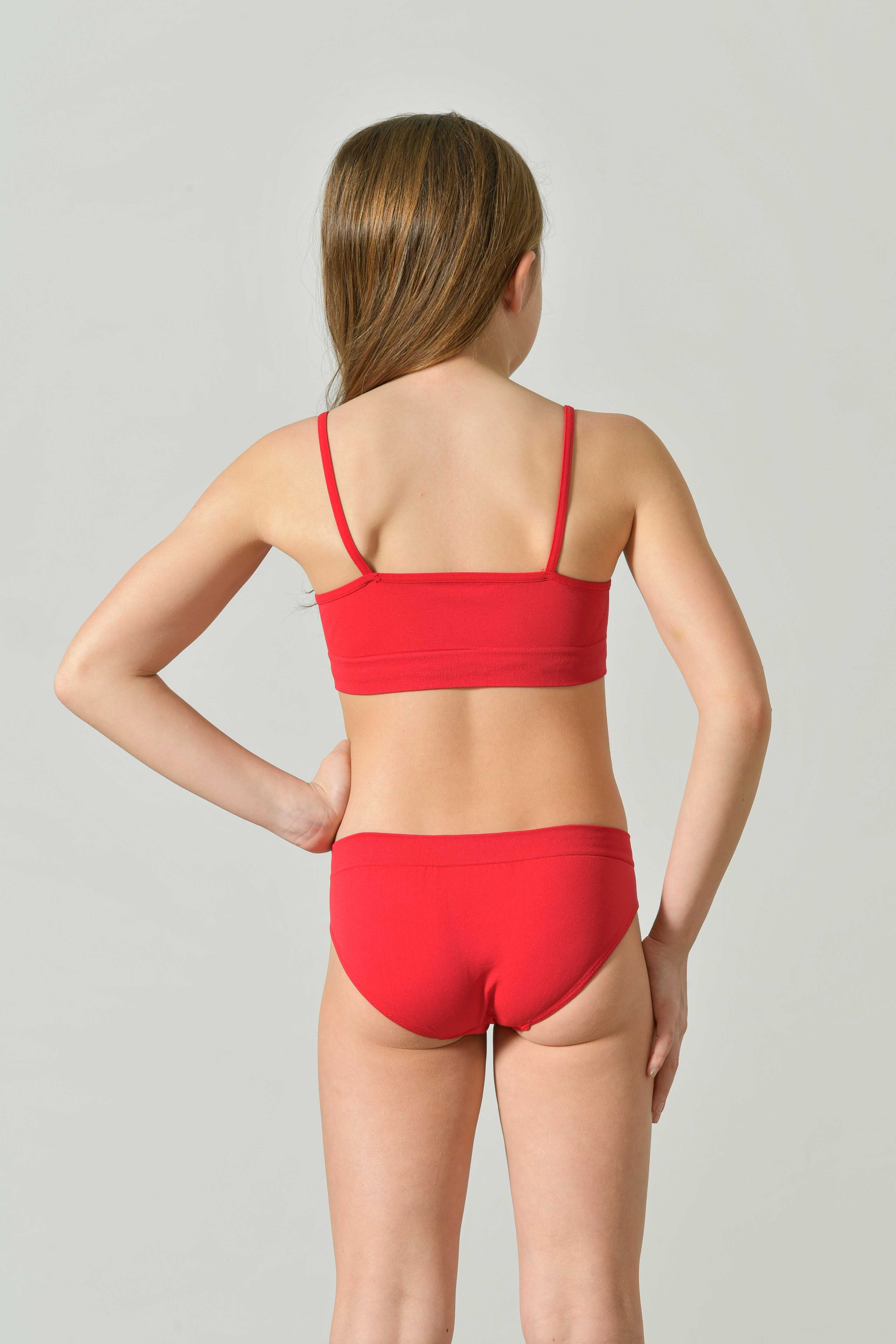 Girls' Seamless Microfiber Briefs, Neon Colors