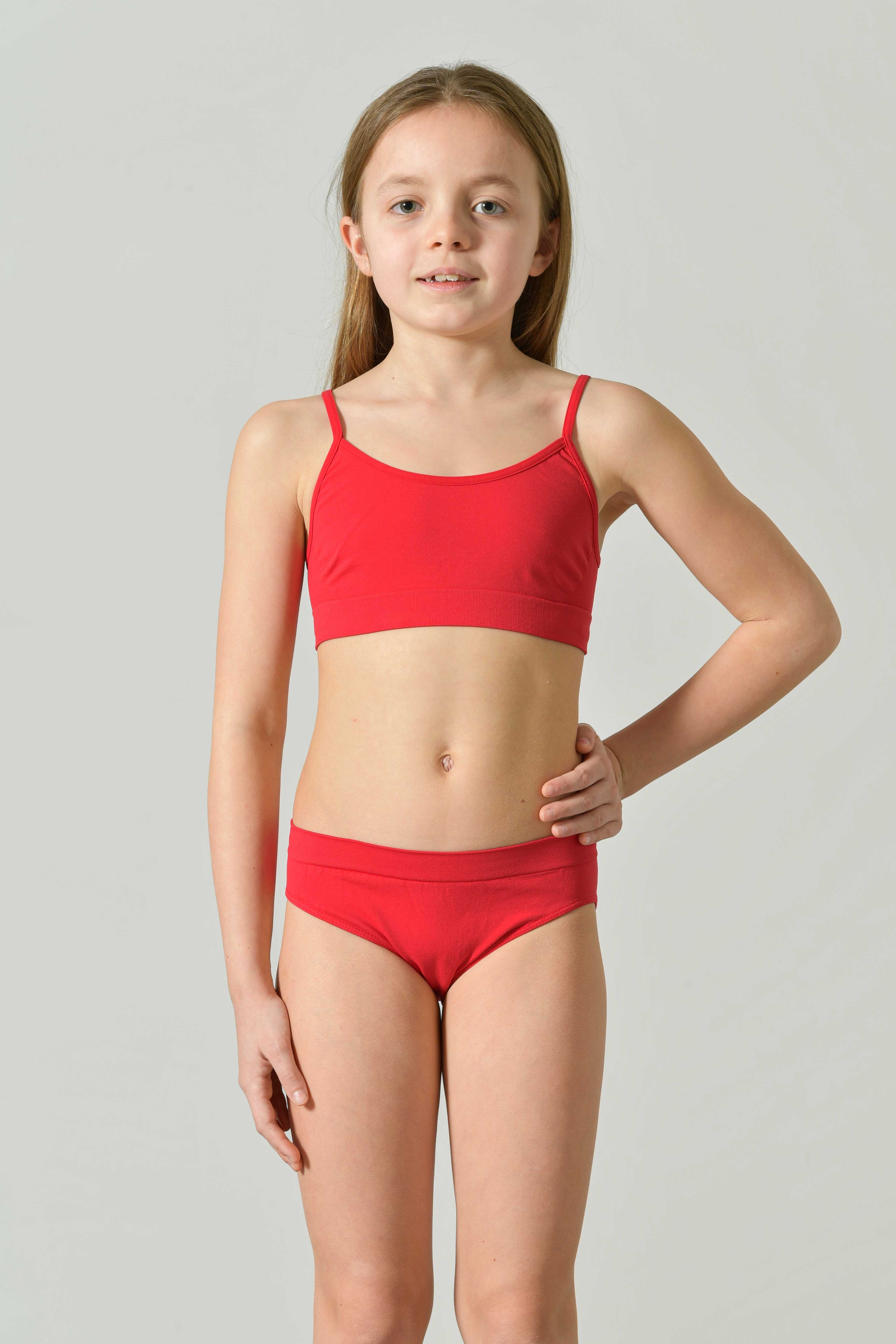 Girls' Seamless Microfiber Briefs, Neon Colors
