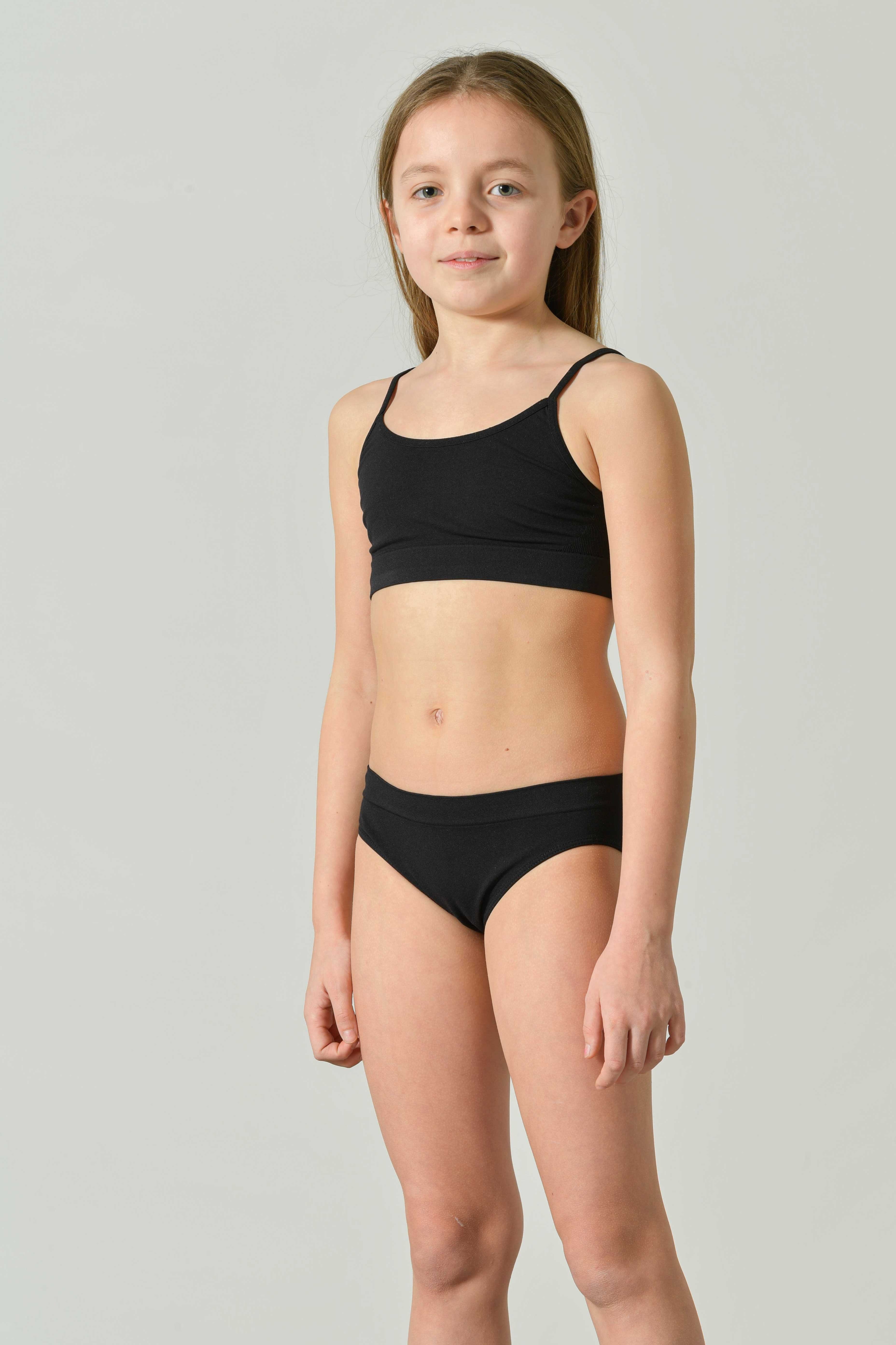 Girls' Seamless Microfiber Briefs, Neon Colors