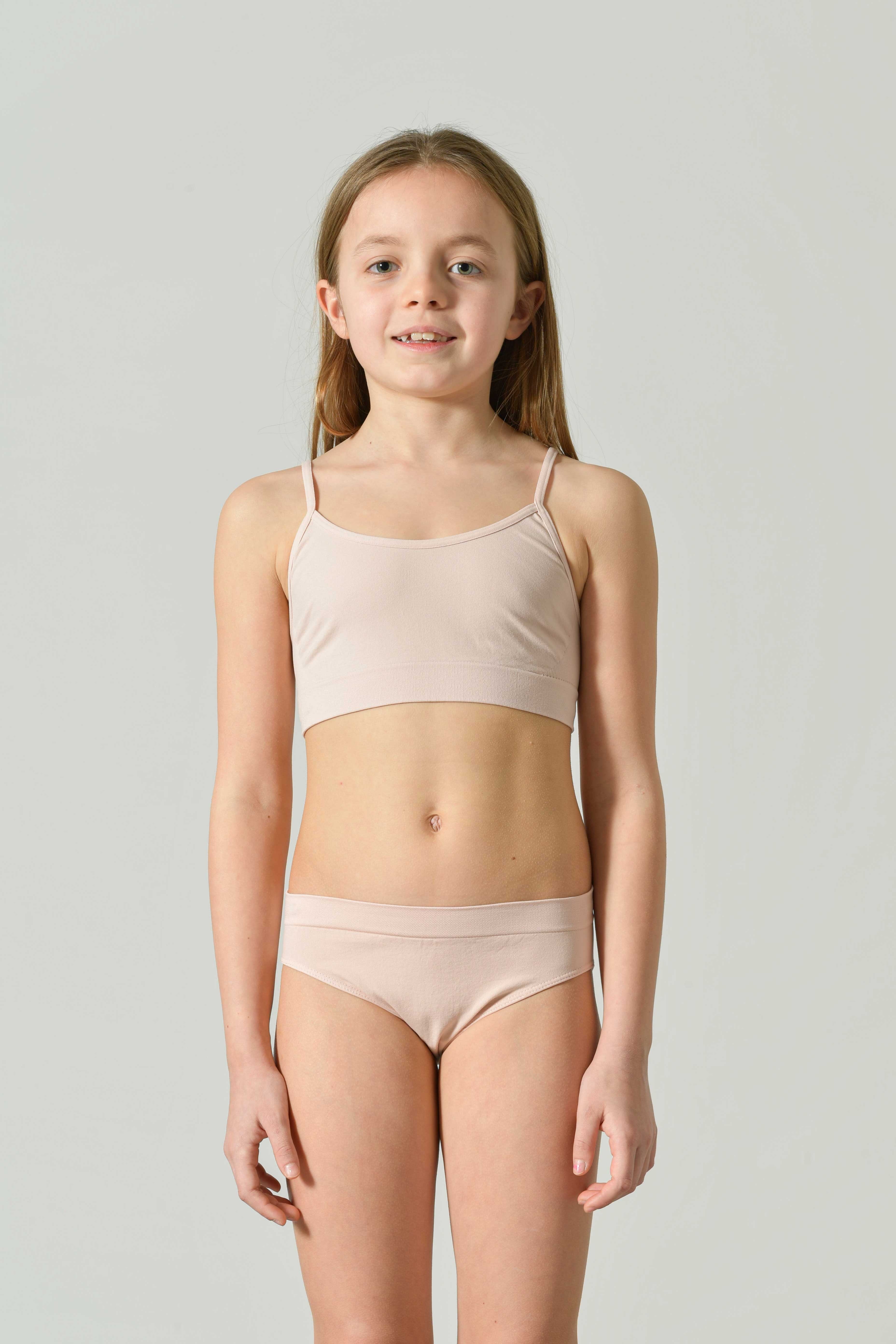 Girls' Seamless Microfiber Briefs, Neon Colors