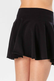 Girls' Soft Microfiber Seamless Skirt, Fluorescent Colors