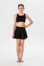 Girls' Soft Microfiber Seamless Skirt, Fluorescent Colors