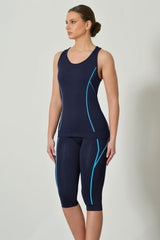 Anna Sport Tank Top with Racerback and Fluo Lines