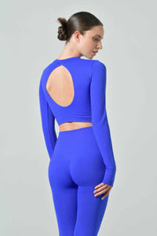 Long Sleeve and Backless Crop Top, Sculpt Limited Edition