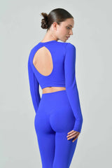 Long Sleeve and Backless Crop Top, Sculpt Limited Edition