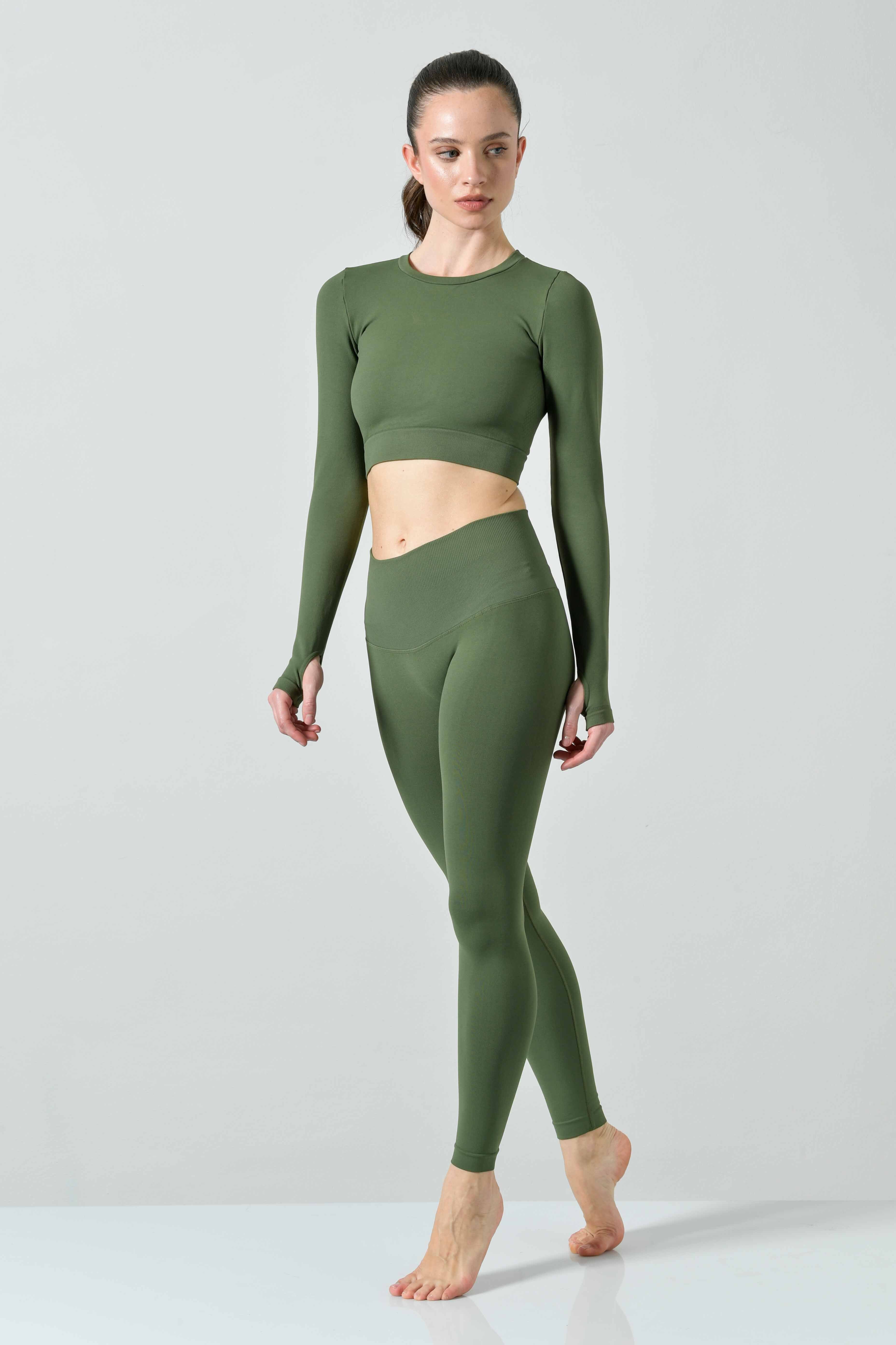 Leggings Sportivi Push Up Vita Alta, Linea Sculpt