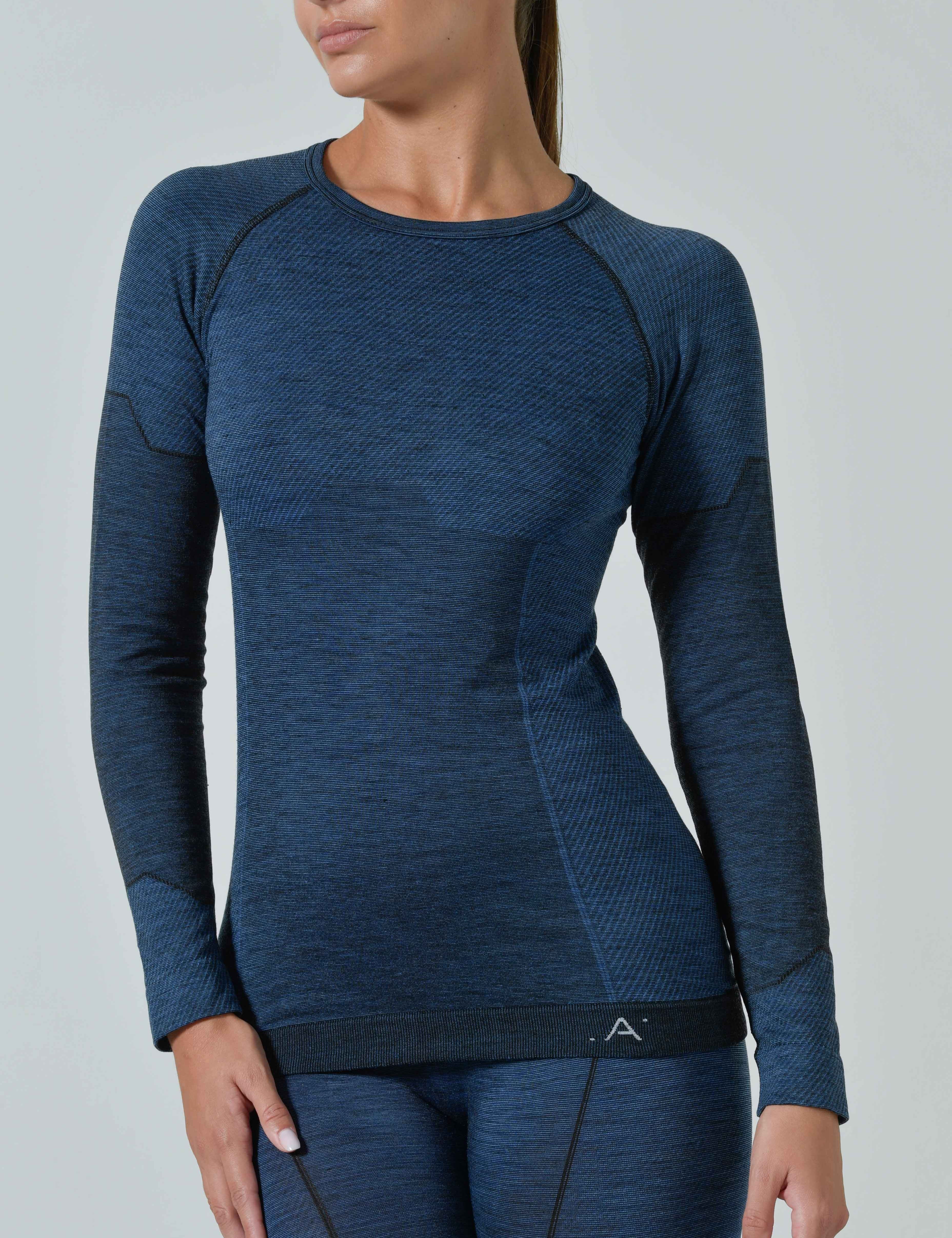 Maglia Termica Donna a Manica Lunga in Lana Merino