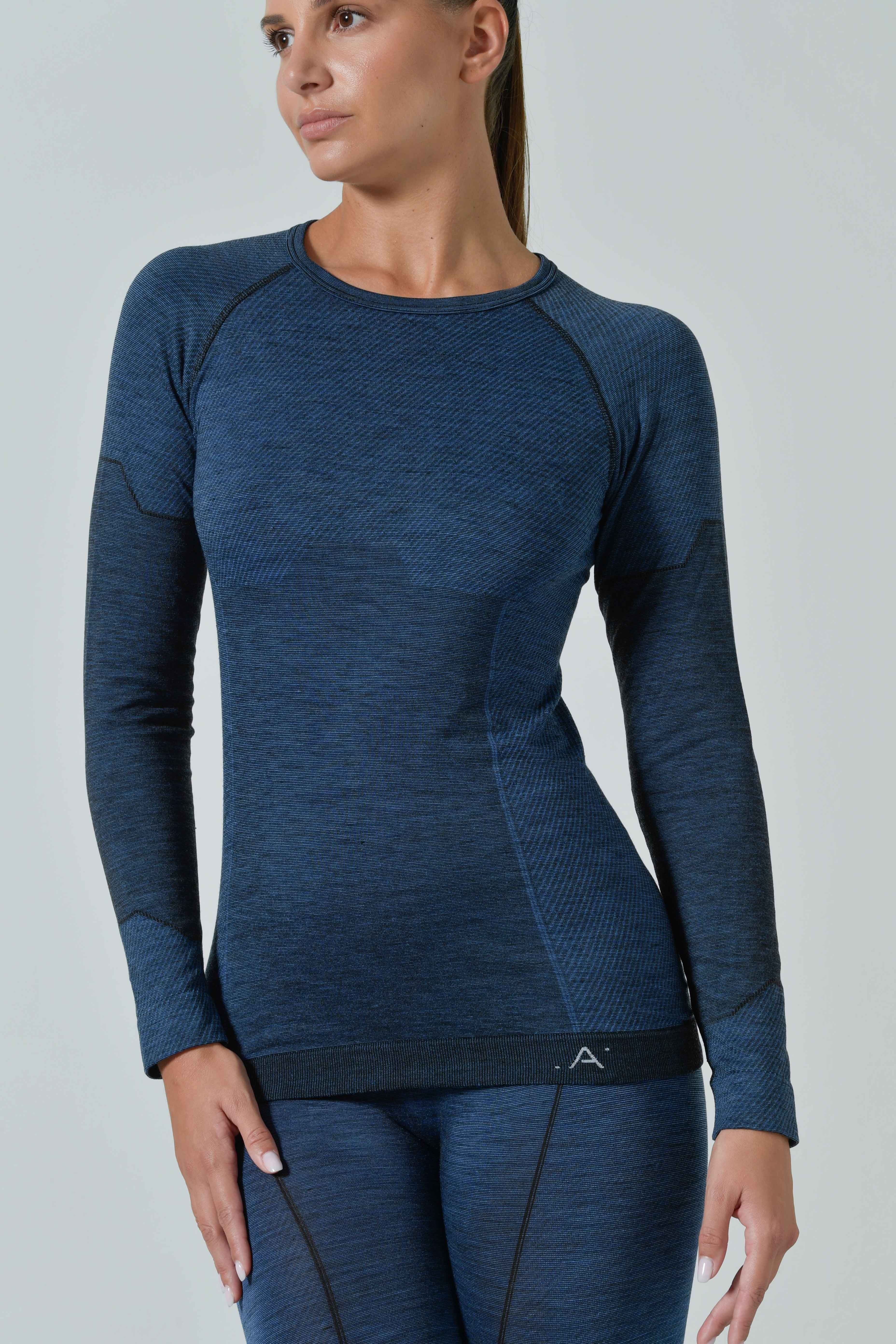 Women's Long-Sleeved Merino Wool Thermal Top
