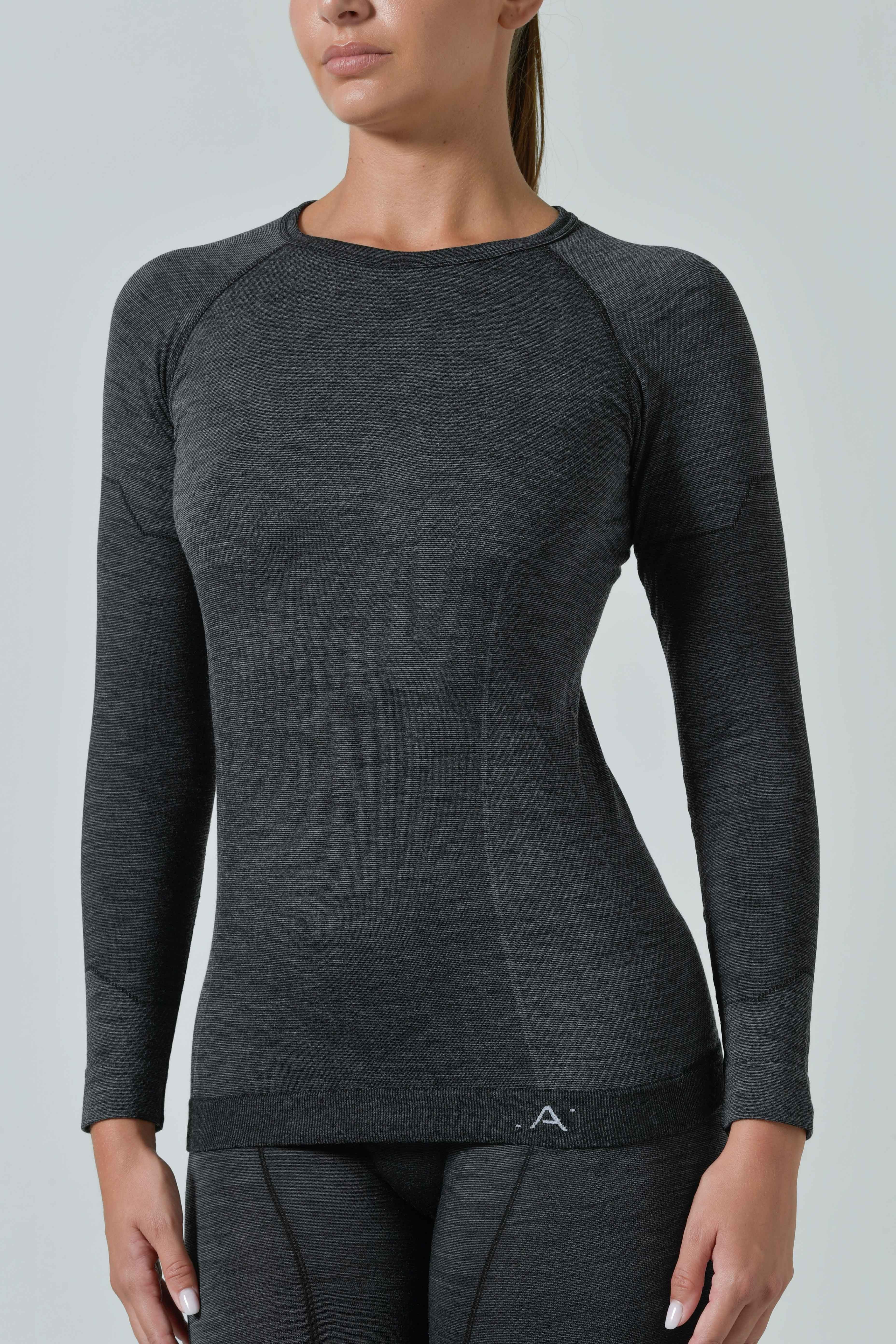 Women's Long-Sleeved Merino Wool Thermal Top