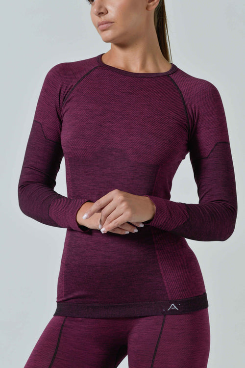 Maglia Termica Donna a Manica Lunga in Lana Merino