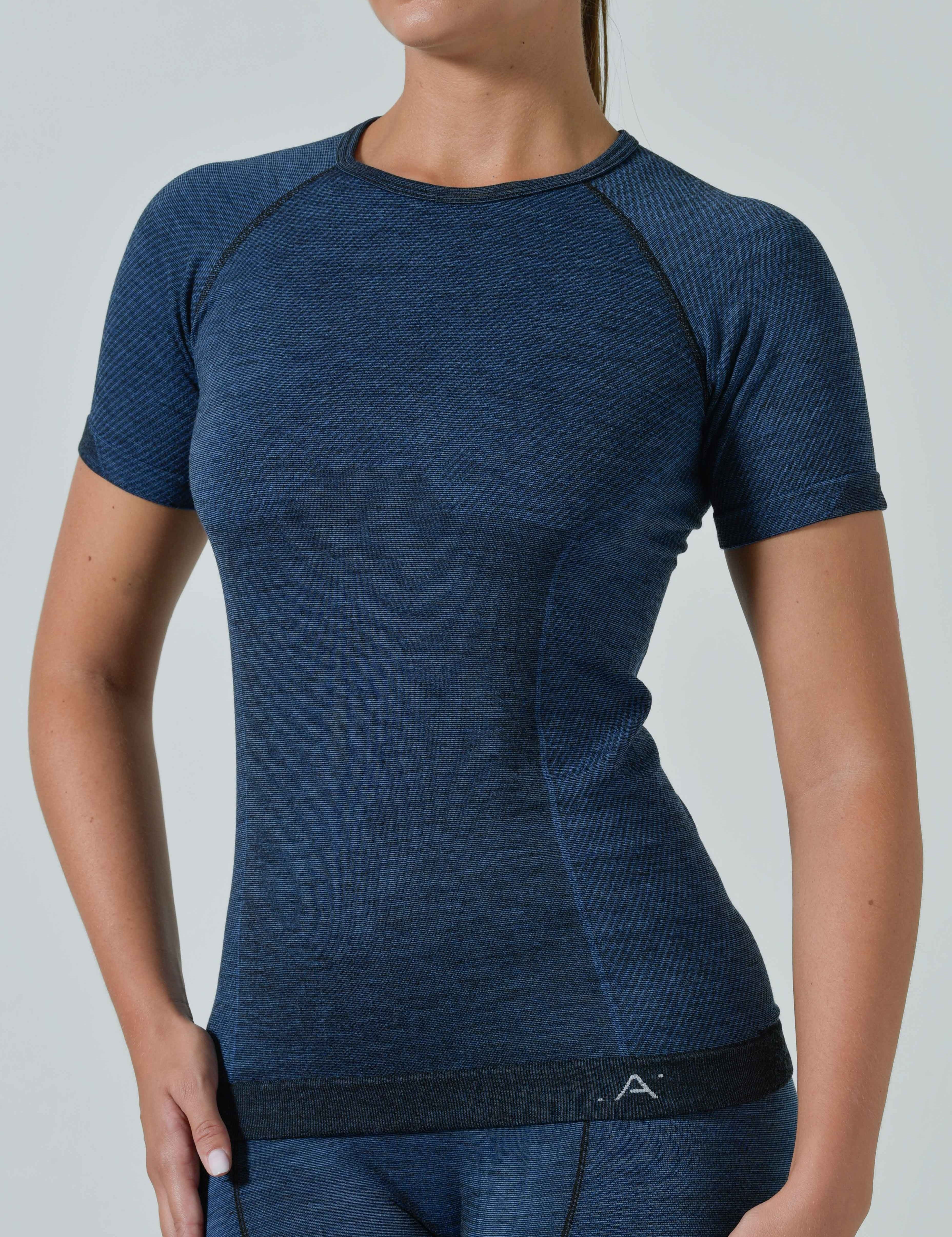 Maglia Termica Donna a Manica Corta in Lana Merino