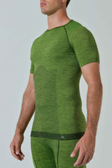 Maglia Termica Manica Corta Uomo Lana Merino