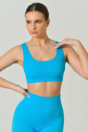 Sara Line Seamless Ribbed Microfiber Sports Bra