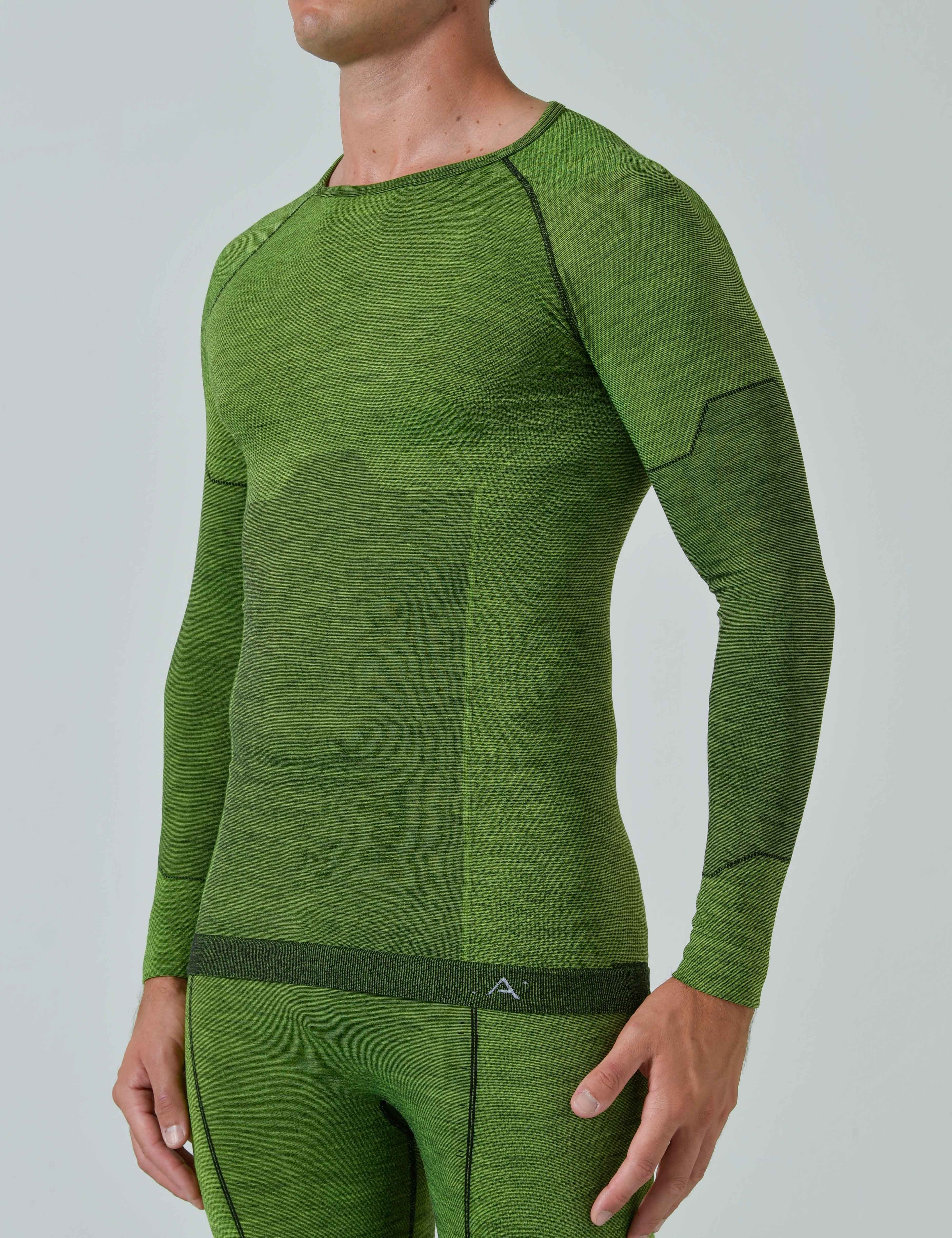 Maglia Termica Uomo a Manica Lunga in Lana Merino