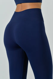 Leggings Sportivo Pancia Piatta Plus Vita Alta in Microfibra Seamless