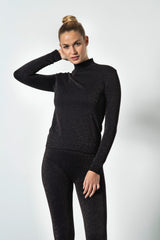 Lupetto Donna Manica Lunga Lamé