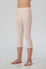 Leggings Medi da Bambina in Morbida Microfibra Senza Cuciture, Colori Fluo