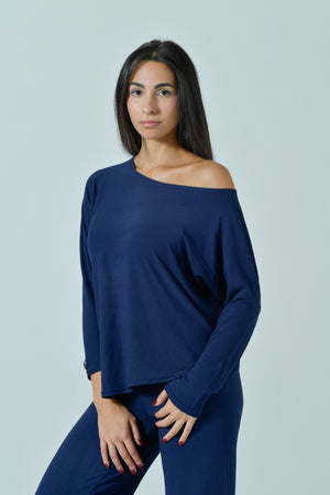 Women's Oversized Boatneck Bamboo Sweater