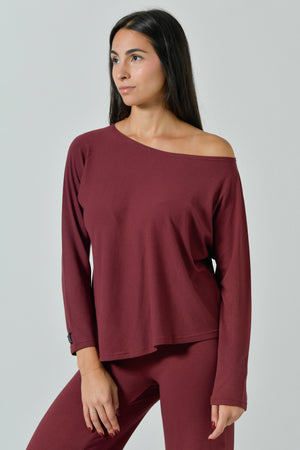 Women's Oversized Boatneck Bamboo Sweater