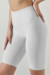 Ciclista Sportivo Pancia Piatta Vita Alta in Microfibra Seamless
