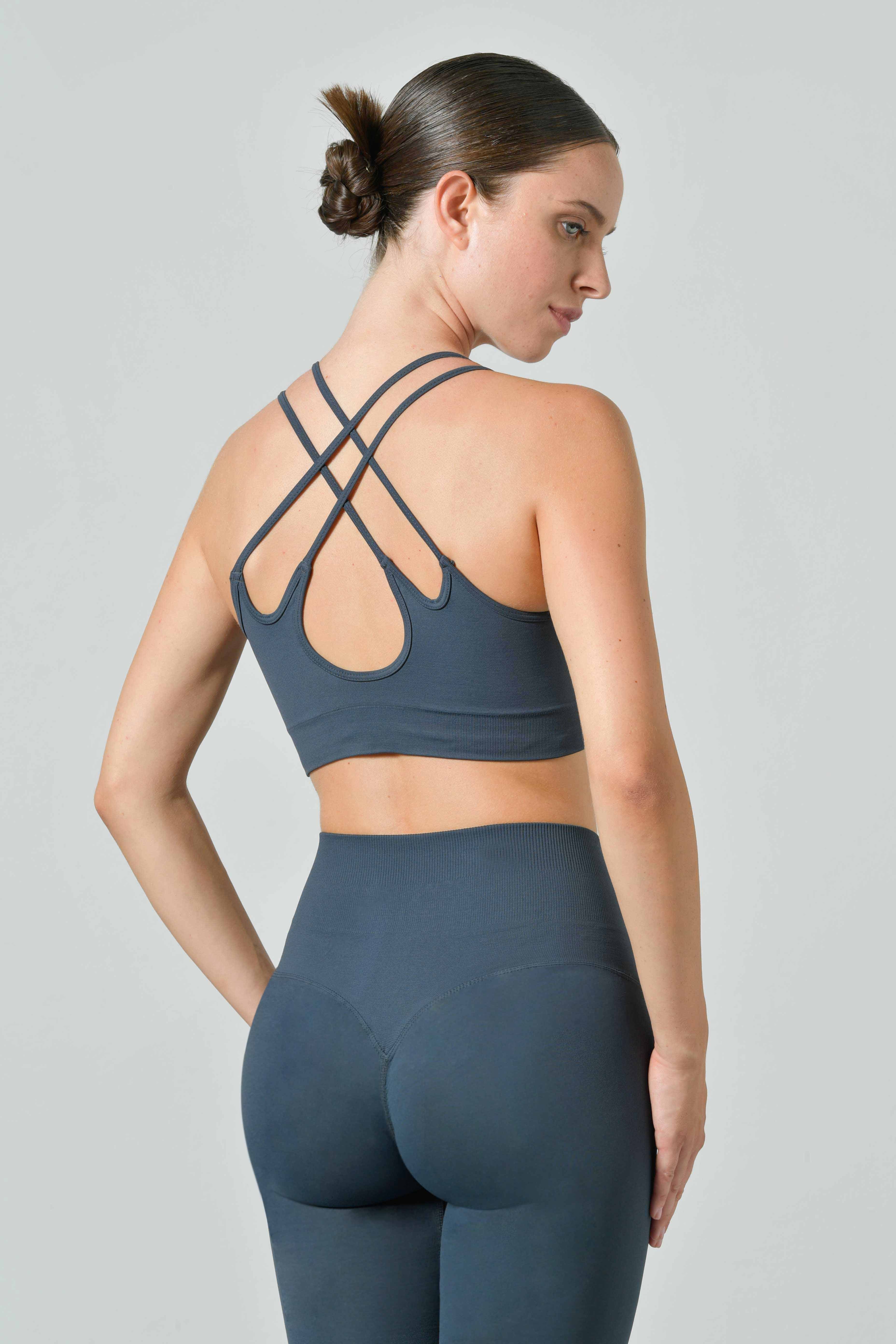 Reggiseno Sportivo Spallini Incrociati, Linea Sculpt