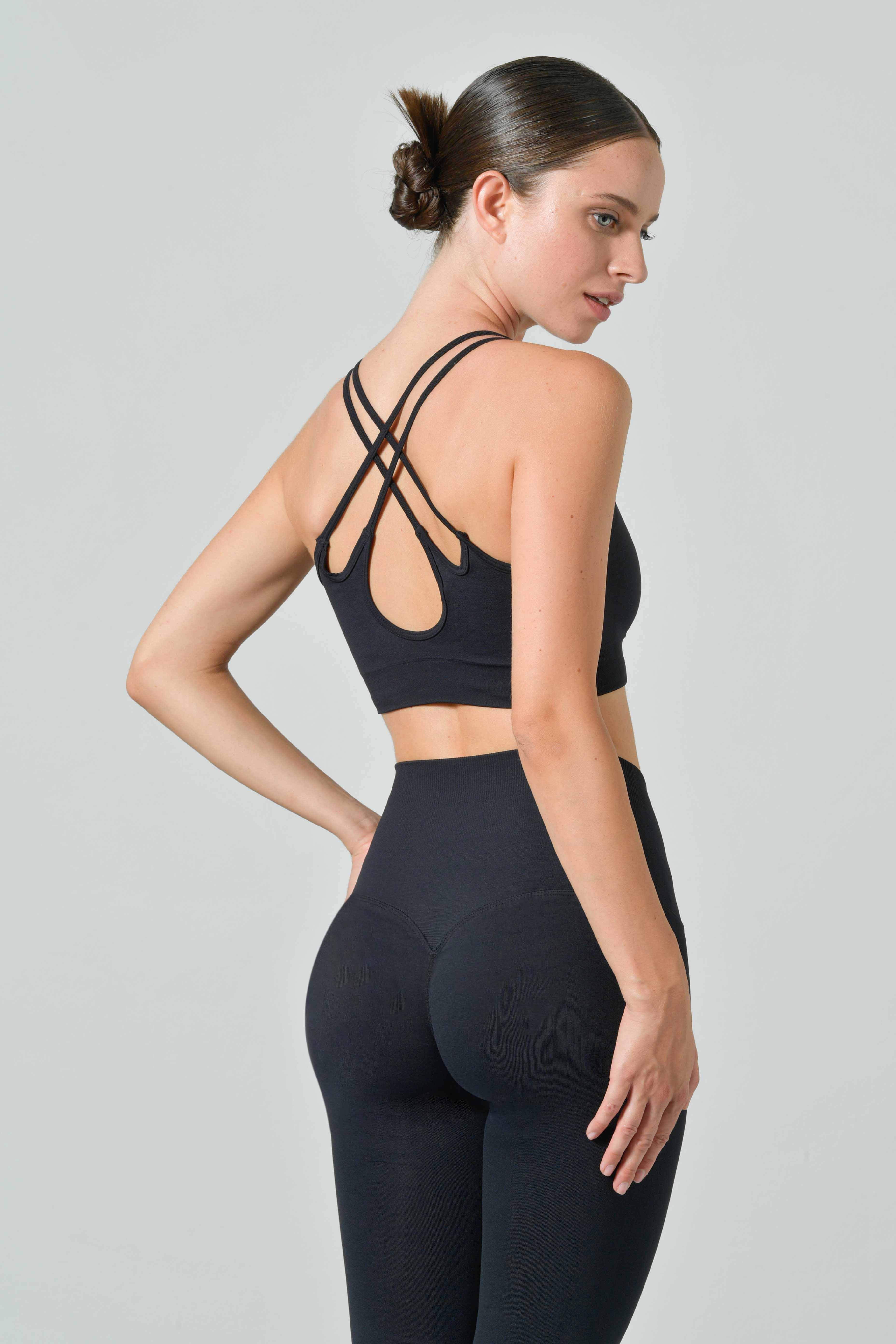 Reggiseno Sportivo Spallini Incrociati, Linea Sculpt