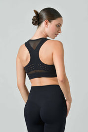 Sports Bra with Perforated Details, Sculpt Line