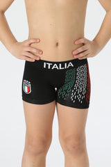Kids' Italian Seamless Stretch Microfiber Boxer Briefs